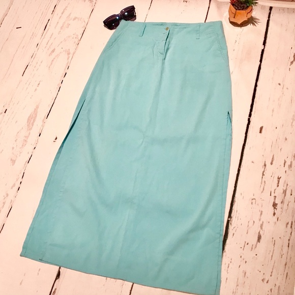 Theory Dresses & Skirts - ❌SOLD❌ Theory turquoise maxi skirt